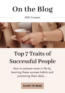 top 7 traits of successful people