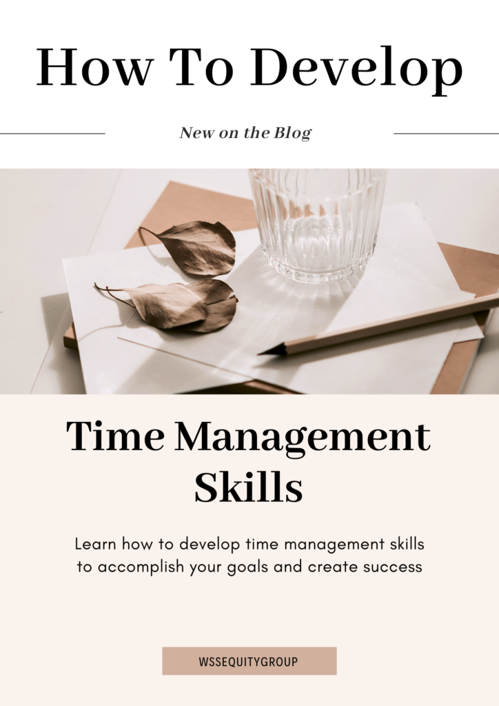 how to develop time management skills