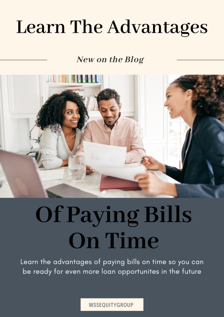 the advantages of paying bills on time