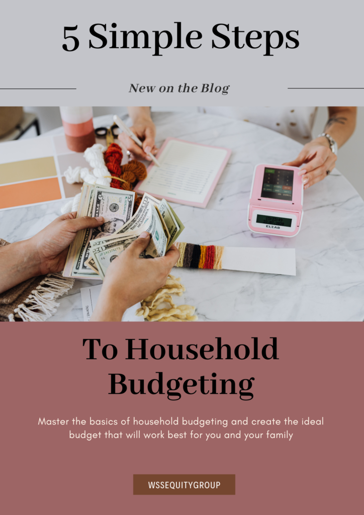 5 simple steps to household budgeting