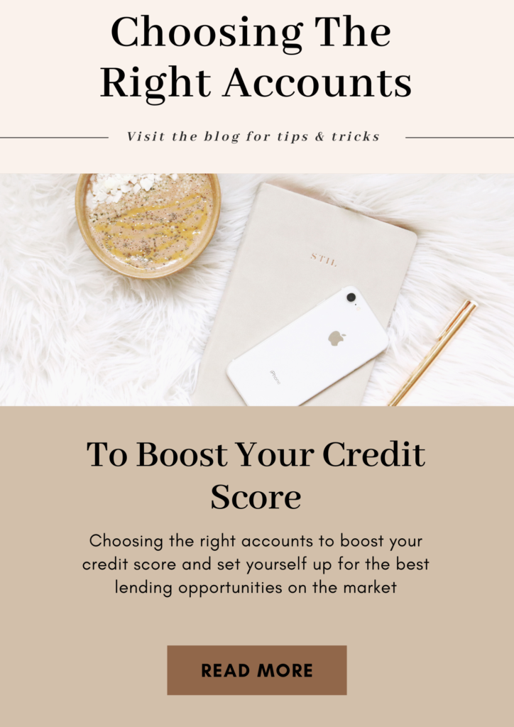 choosing the right account to boost your credit score